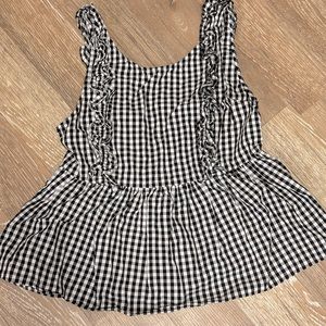 ZARA GINGHAM BLOUSE